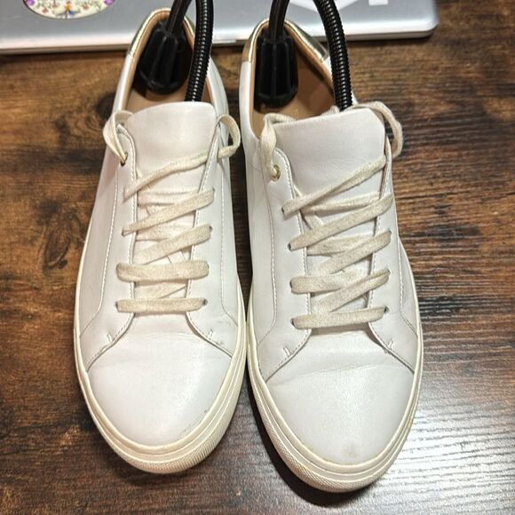 Banana Republic White Leather sneakers size 8.5 - Picture 5 of 10